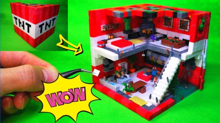 マインクラフト建築 TNT家づくり、クレイミニチュアハウス-クレイASMR  / 마인크래프트 건축 TNT 집만들기, 클레이 미니어처 하우스 – 클레이 ASMR
