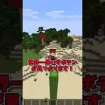 【マインクラフト】マイクラ史上自然スポーンで最も長いサボテンがある！？#shorts #マインクラフト