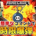 【マイクラスイッチ版】超簡単なコマンドで時限爆弾【マインクラフト/統合版】