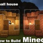 【マインクラフト】驚愕！５✖︎５ブロックの超小さいおしゃれな家を作る方法！［マイクラおしゃれ建築講座］　シンプルモダンな家の作り方（#７  ）モダンハウス　オークとレンガの簡単な家