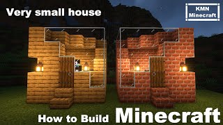 【マインクラフト】驚愕！５✖︎５ブロックの超小さいおしゃれな家を作る方法！［マイクラおしゃれ建築講座］　シンプルモダンな家の作り方（#７  ）モダンハウス　オークとレンガの簡単な家