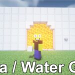 【マイクラ1.19】溶岩/水ゲートの作り方 – Minecraft Lava/Water Gate【マインクラフト/建築/便利装置】