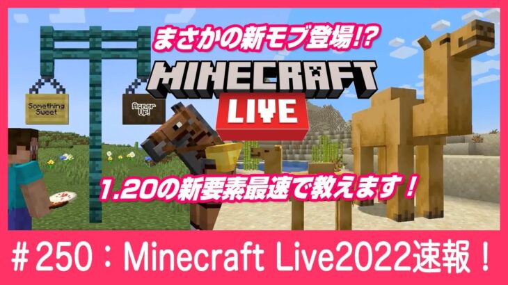 【最速まとめ】1.20アプデ、6つの新要素を最速でお届け【Minecraft Live 2022】