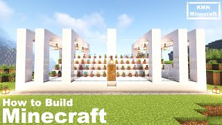 【マインクラフト】簡単！おしゃれな、お花屋さんを作る方法！［マイクラおしゃれ建築講座］　シンプルモダンなフラワーショップの作り方（#11  ）モダン　驚愕