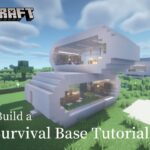 Minecraft 建築：如何蓋一個現代生存基地│How to build a survival base tutorial【秘密himitsu】│마인크래프트 건축│マイクラ建築│【生存小屋】#22