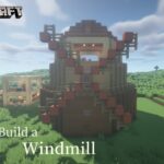 Minecraft 建築：如何蓋一個兼具觀光的風車！│How to build a  windmill【秘密himitsu】│마인크래프트 건축│マイクラ建築│【其他建築】#3