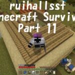 【Minecraft】Survival Part 11（マインクラフト サバイバル パート11）あれ？家を作るはずが・・・何を作り始めたの？