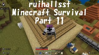 【Minecraft】Survival Part 11（マインクラフト サバイバル パート11）あれ？家を作るはずが・・・何を作り始めたの？