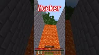 Noob VS hackerでアスレチック勝負5【ゆっくり実況】【マイクラ】#shorts