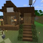 【マイクラ】おしゃれで簡単な小屋を建築してみた Part2