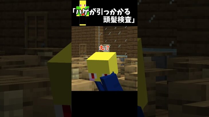 ハゲなのに頭髪検査引っかかった奴【マイクラ】＃Shorts
