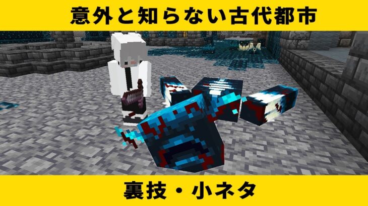 マイクラ古代都市で使える裏技と小ネタまとめ【ゆっくり解説】