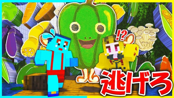 嫌いな食べ物たちからにげろ🤮罰ゲーム逃走中【まいくら/マインクラフト】