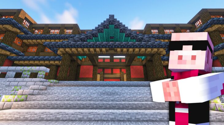 【マイクラ建築】制作に2ヶ月かかった異世界横丁エリアを完成させます #70【マイクラ】【MENワールド2022】