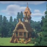 【Minecraft】小さなサバイバルハウスをオシャレに見せる　マインクラフト建築