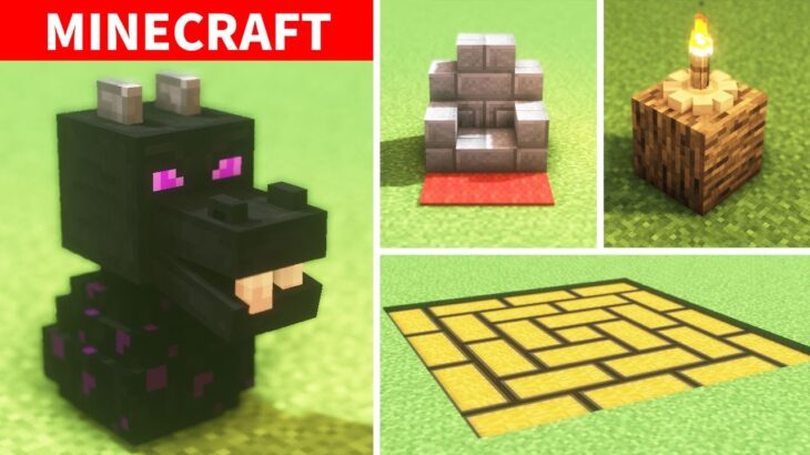 [Minecraft] 20+ Mini Build Hacks & Tricks!