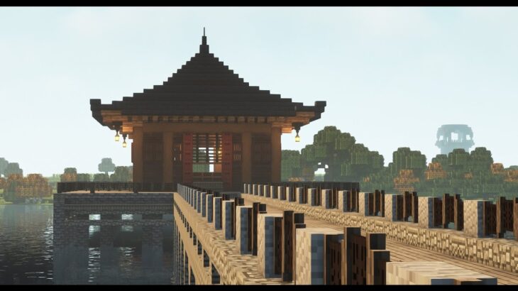 【Minecraft】シンプルな浮御堂　和風建築　マインクラフト建築