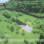 Minecraft 建築：迷你石製地下倉庫！│How to build a Underground warehouse【秘密himitsu】│마인크래프트 건축│マイクラ建築│【其他建築】#5