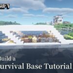 Minecraft 建築：水上現代生存基地！│How to build a survival base tutorial【秘密himitsu】│마인크래프트 건축│マイクラ建築│【生存小屋】#28