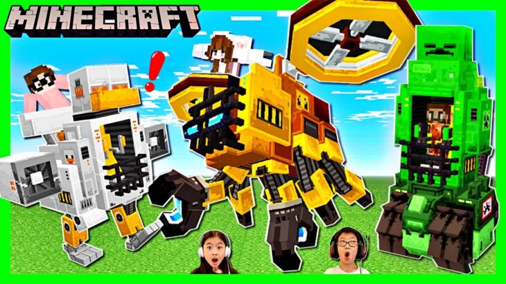 マイクラでモブなロボットを作って乗る🤖 Minecraft Mob Mech