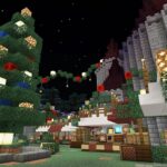 【統合版マイクラ】古城のクリスマスマーケットを作ったよ！【Minecraft建築】【#Shorts】