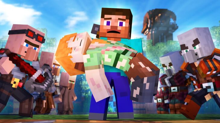 RISE OF THE PILLAGERS – Alex and Steve Adventures (Minecraft Animation Movie)