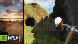 RTX 4090 | Minecraft 4K – No Cubes Mod + Shaders + Textures