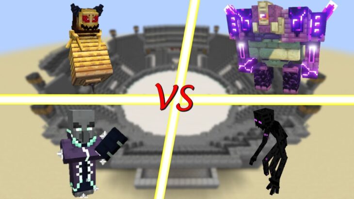 Random Mobs round-robin tournament! Minecraft mob battle! Part3