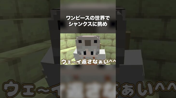 マイクラが「ワンピースの世界」に！シャンクスを倒せ！【マインクラフト】#shorts