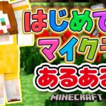 はじめてのマインクラフト１日目　初心者あるある【マイクラ】