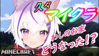 【マイクラ】ずっと放置してた私の家どうなったん？【夜子よるね/vtuber】