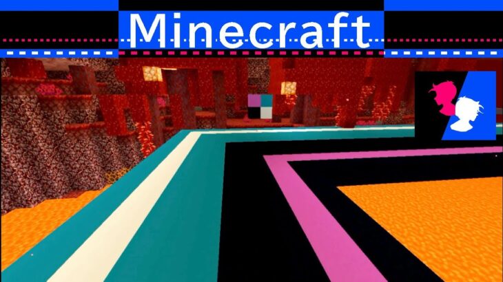 ネザー（地獄）で建築011　道を延長 【マインクラフト1.19】Minecraft　マイクラ