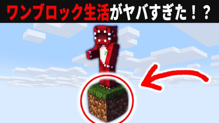 1ブロックの世界で本気のサバイバル生活【ゆっくり実況】【マイクラ】