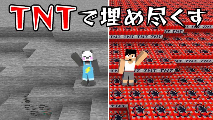 【ガチ整地】1,500個のTNTで山まるごと吹き飛ばしたった！！PART349【マイクラ】