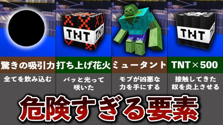 マイクラ危険すぎる要素5選【ゆっくり解説】