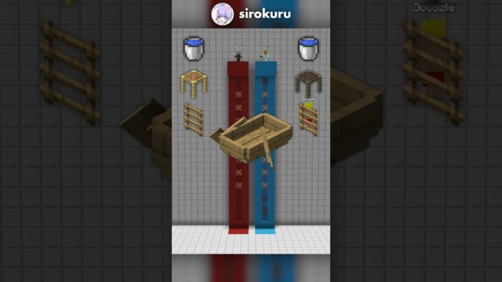 【着地5本勝負！】しろくるvsドズル社！！！【マイクラ豆知識 解説 裏技】