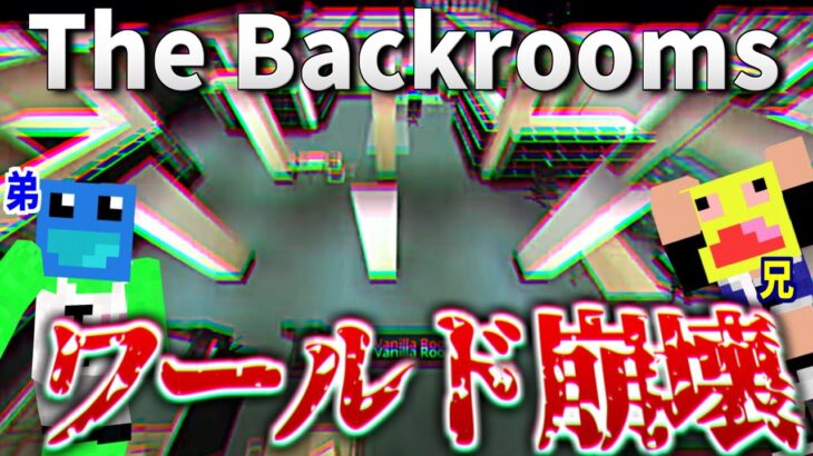 有料版Backroomsを弟とやったらワールドが壊れたんだが…!?ヤバすぎ!!!-マインクラフト【Minecraft】【The Backrooms】