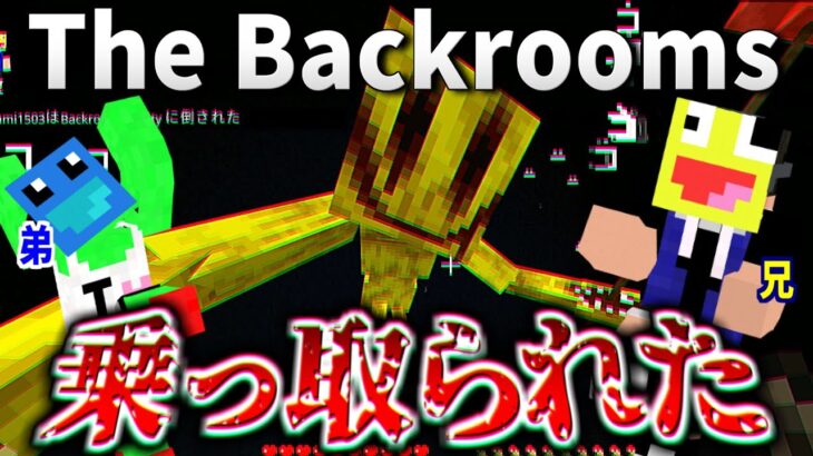 謎のEntityに乗っ取られたBackroomsを弟と探索する!!!-マインクラフト【Minecraft】【The Backrooms】