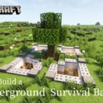 Minecraft 建築：地下生存基地！│How to build a  Underground  survival base【秘密himitsu】마인크래프트 건축│マイクラ建築│【生存小屋】#36