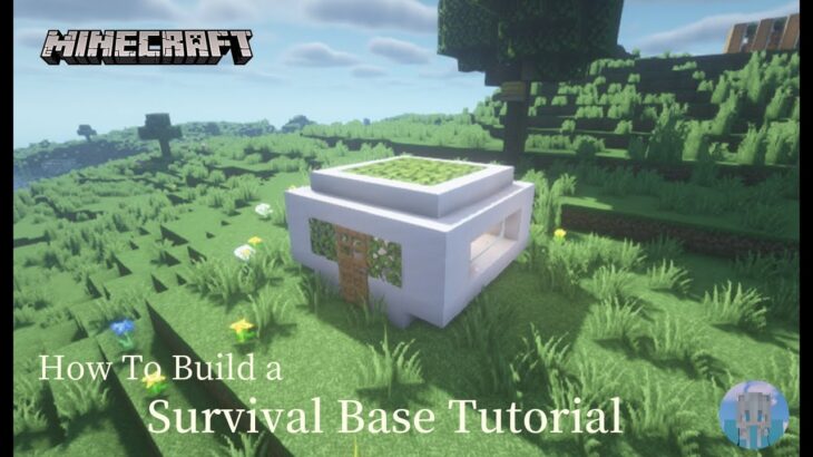 Minecraft 建築：兼具隱藏地下倉庫的迷你屋！│How to build a survival base tutorial【秘密himitsu】│마인크래프트 건축│マイクラ建築│【迷你屋】#6