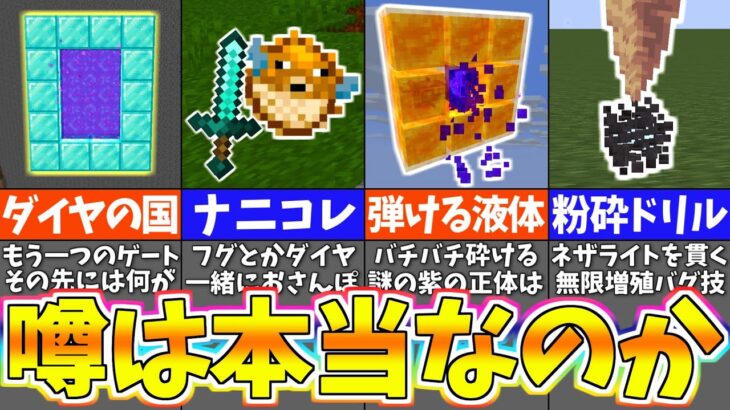 【マイクラ】海外のありえない裏技を検証したら衝撃すぎたｗｗｗ【まいくら・マインクラフト】