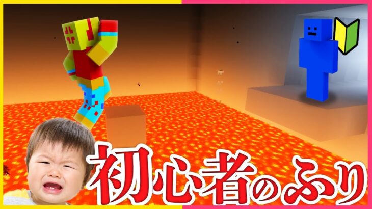 初心者のふりしてアスレの先生(?)をボコしてみたｗｗ【まいくら・マインクラフト】