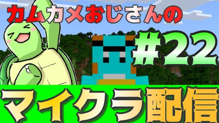 カムカメおじさんのマイクラ配信！#22【かめちゃんねる】