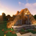 【Minecraft】丸石とオークで作れる初めてのサバイバルハウス　マインクラフト建築