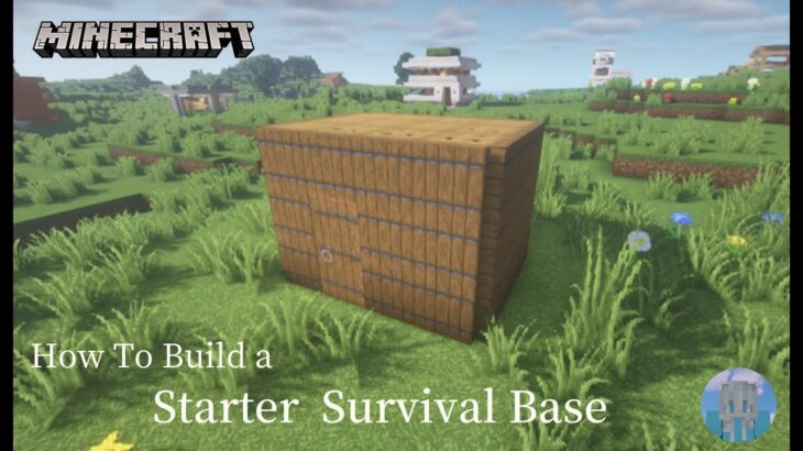 Minecraft 建築：新手得來速生存基地！│How to build a starter survival base【秘密himitsu】마인크래프트 건축│マイクラ建築│【迷你屋】#8