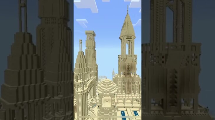Minecraft architecture 砂漠の街「砂岩縛り編】#minecraft #マイクラ建築 #マインクラフト #マイクラ街づくり #マイクラ #shorts #マイクラ街