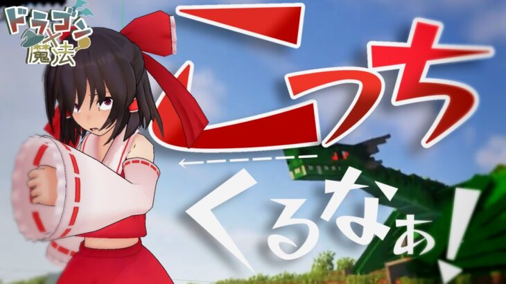 【Minecraft】#1魔法少女霊夢さんになりたい霊夢さん〜ドラゴン×魔法の世界〜 【ゆっくり実況】【初投稿】