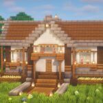 【Minecraft】お洒落なサバイバルハウスの作り方/How to build a  survival house