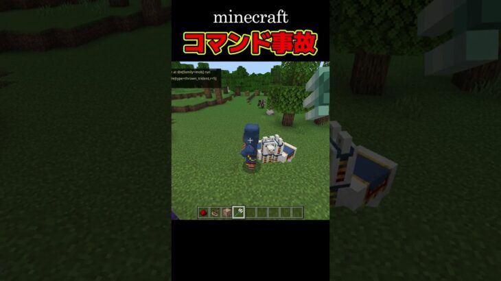 【マイクラ】失敗コマンド事故 [ 新execute雷魔法 Minecraft マインクラフト ] #shorts #マイクラ #マイクラコマンド #マイクラ統合版