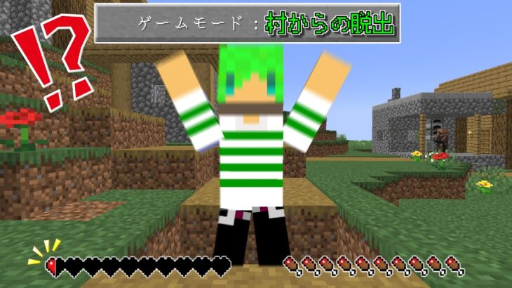 【マインクラフト】即死トラップだらけの村から脱出したい